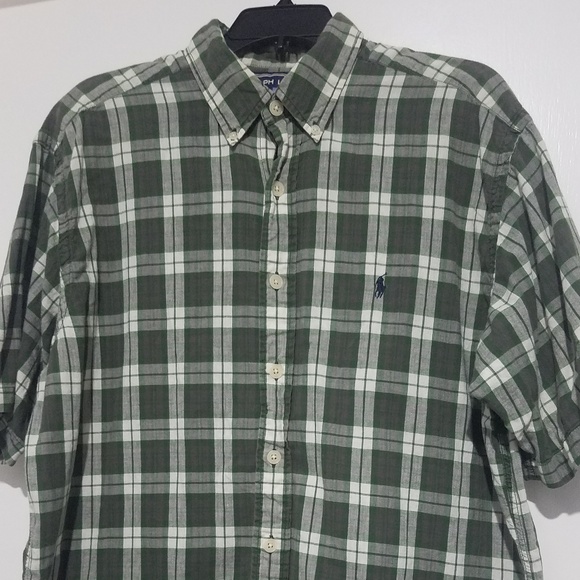 Ralph Lauren Other - Ralph Lauren Sport Short Sleeve Green Plaid Shirt